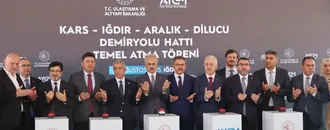 Bakan Uraloğlu, Kars-Iğdır-Aralık-Dilucu Demir Yolu Hattı Temel Atma Töreni'nde konuştu: (2)