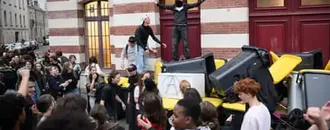 Hundreds Detained as Student Protests Across France Turn Violent