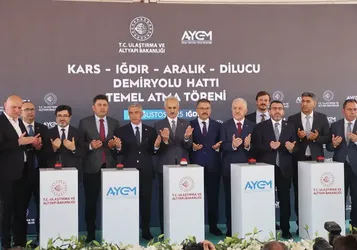 Bakan Uraloğlu, Kars-Iğdır-Aralık-Dilucu Demir Yolu Hattı Temel Atma Töreni'nde konuştu: (2)