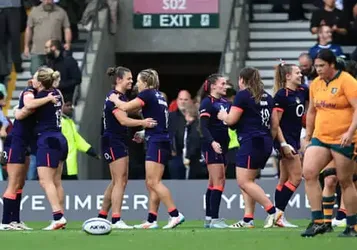 England survive slow start to overwhelm Australia in WXV with seven-try surge