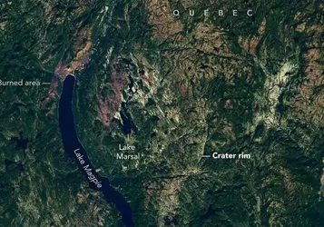 Google Maps'te Kamp Yeri Arıyordu, 390 Milyon Yıllık Göktaşı Krateri Buldu