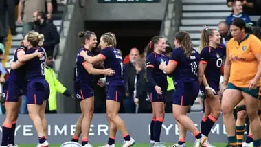 England survive slow start to overwhelm Australia in WXV with seven-try surge