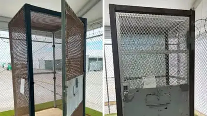 Alligator Alcatraz held detainees in cages the size of phone booths, DHS watchdog says