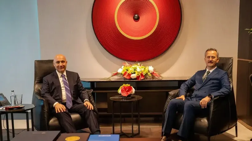 SSB Başkanı Görgün, Halkbank Genel Müdürü Arslan ile bir araya geldi