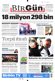 BİRGÜN 1 Kasım 2025 gazete manşeti