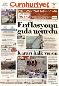 CUMHURİYET 2 Kasım 2025 gazete manşeti