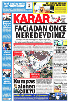 KARAR 2 Kasım 2025 gazete manşeti
