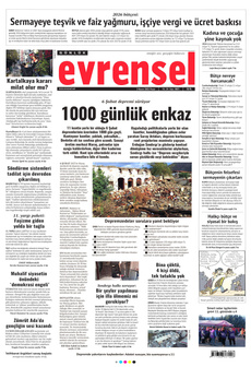 EVRENSEL 2 Kasım 2025 gazete manşeti