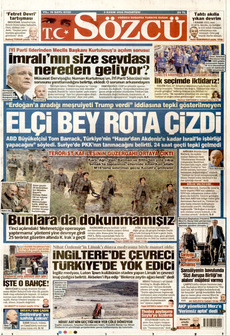 SÖZCÜ 3 Kasım 2025 gazete manşeti