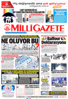 MİLLİ GAZETE 3 Kasım 2025 gazete manşeti