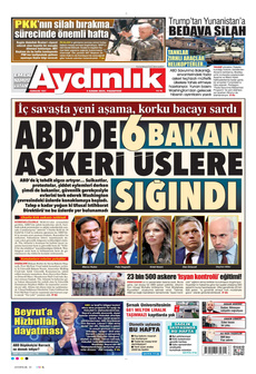 AYDINLIK GAZETESİ 3 Kasım 2025 gazete manşeti