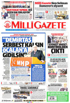 MİLLİ GAZETE 5 Kasım 2025 gazete manşeti