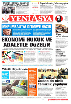 YENİ ASYA 5 Kasım 2025 gazete manşeti