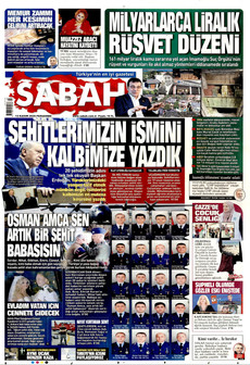 SABAH 13 Kasım 2025 gazete manşeti