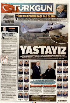 TÜRKGÜN 13 Kasım 2025 gazete manşeti