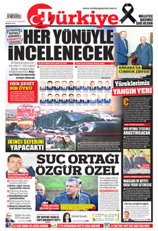TÜRKİYE GAZETESİ 13 Kasım 2025 gazete manşeti