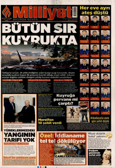 MİLLİYET 13 Kasım 2025 gazete manşeti