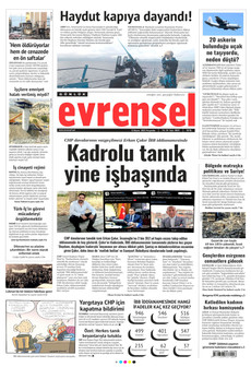 EVRENSEL 13 Kasım 2025 gazete manşeti