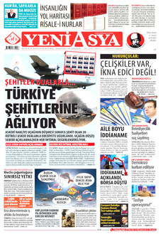 YENİ ASYA 13 Kasım 2025 gazete manşeti
