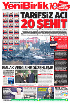 YENİBİRLİK 13 Kasım 2025 gazete manşeti