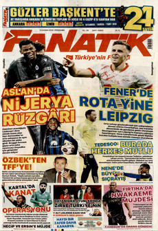 FANATİK 13 Kasım 2025 gazete manşeti
