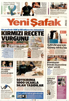 YENİ ŞAFAK 22 Kasım 2025 gazete manşeti