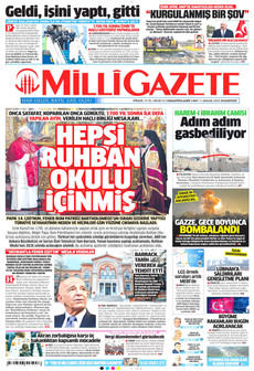 MİLLİ GAZETE 1 Aralık 2025 gazete manşeti