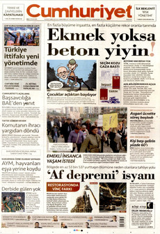 CUMHURİYET 2 Aralık 2025 gazete manşeti