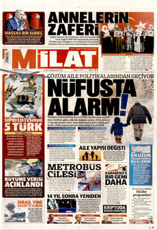 MİLAT 2 Aralık 2025 gazete manşeti
