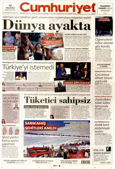 CUMHURİYET 5 Ocak 2026 gazete manşeti
