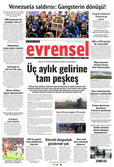 EVRENSEL 5 Ocak 2026 gazete manşeti