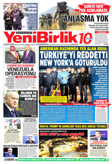 YENİBİRLİK 5 Ocak 2026 gazete manşeti