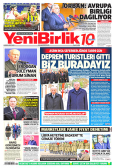YENİBİRLİK 28 Aralık 2025 gazete manşeti
