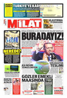 MİLAT 28 Aralık 2025 gazete manşeti