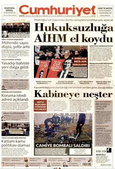CUMHURİYET 27 Aralık 2025 gazete manşeti