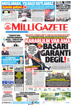 MİLLİ GAZETE 27 Aralık 2025 gazete manşeti
