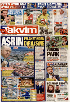 TAKVİM 27 Aralık 2025 gazete manşeti
