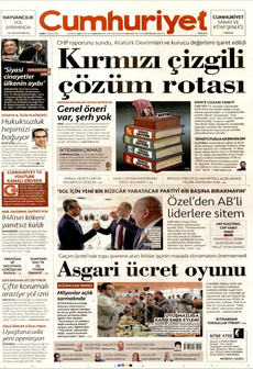 CUMHURİYET 19 Aralık 2025 gazete manşeti