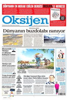 OKSİJEN 19 Aralık 2025 gazete manşeti