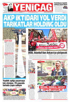 YENİÇAĞ 18 Aralık 2025 gazete manşeti