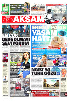 AKŞAM 12 Ocak 2026 gazete manşeti
