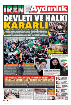 AYDINLIK GAZETESİ 12 Ocak 2026 gazete manşeti