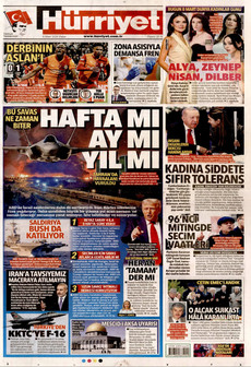 HÜRRİYET 8 Mart 2026 gazete manşeti