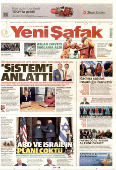 YENİ ŞAFAK 8 Mart 2026 gazete manşeti