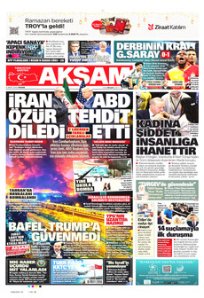 AKŞAM 8 Mart 2026 gazete manşeti