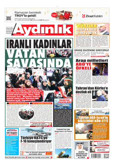 AYDINLIK GAZETESİ 8 Mart 2026 gazete manşeti