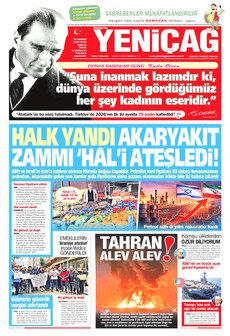 YENİÇAĞ 8 Mart 2026 gazete manşeti