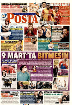 POSTA 8 Mart 2026 gazete manşeti