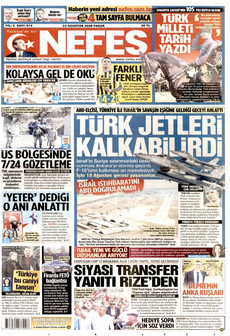 NEFES 23 Ağustos 2026 Gazete Manşeti Küçük