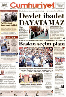 CUMHURİYET 23 Ağustos 2026 Gazete Manşeti Küçük